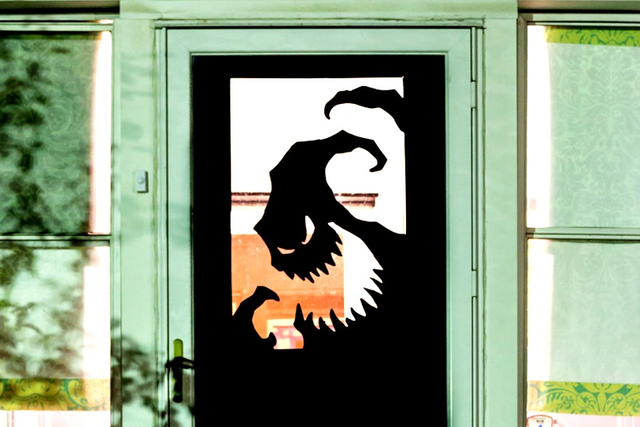 8 fun, spooky DIY Halloween door decorating ideas that are so easy to do.