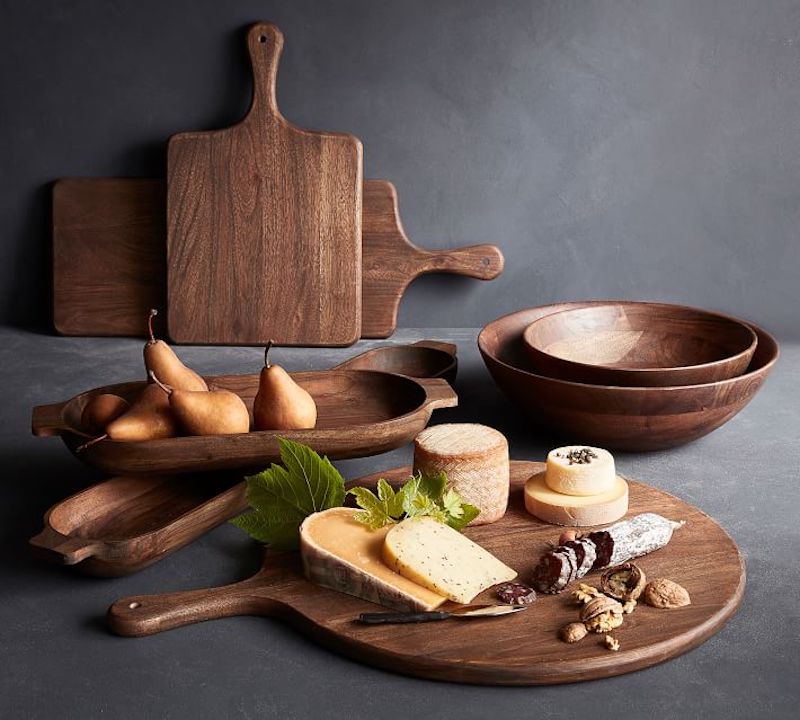 19" Wooden Pizza + Serving Board (Pottery Barn style)