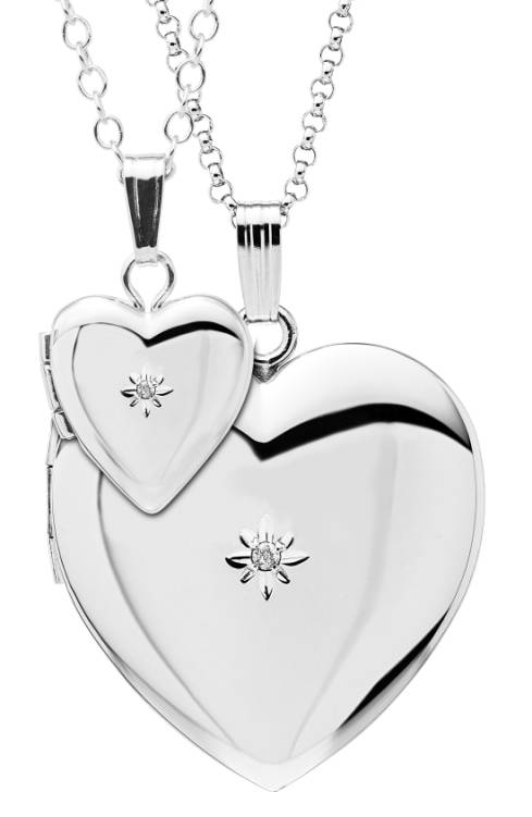 Mother-daughter necklace sets: Matching mother-daughter locket set set | Nordstrom