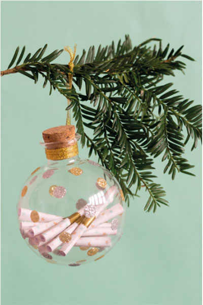 Baby keepsake ornament: Put in a new scroll with a memory each year for 12 years!