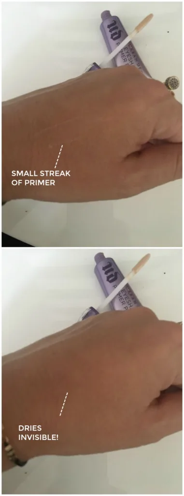 Urban Decay eye primer goes on totally invisible on any skin tone, holds shadow longer. Beauty must-have! Urban Decay eye primer goes on totally invisible on any skin tone