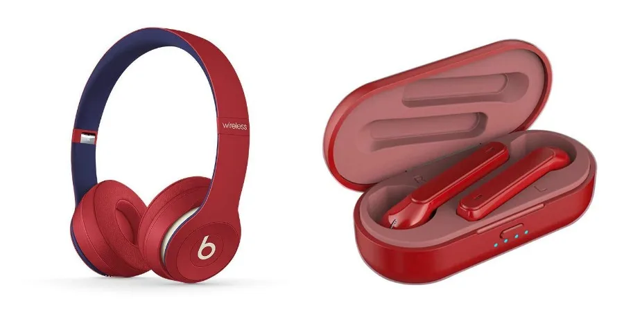 Valentine's Day gift ideas for boys: Beats Solo3 on-ear headphones or metallic red earbuds