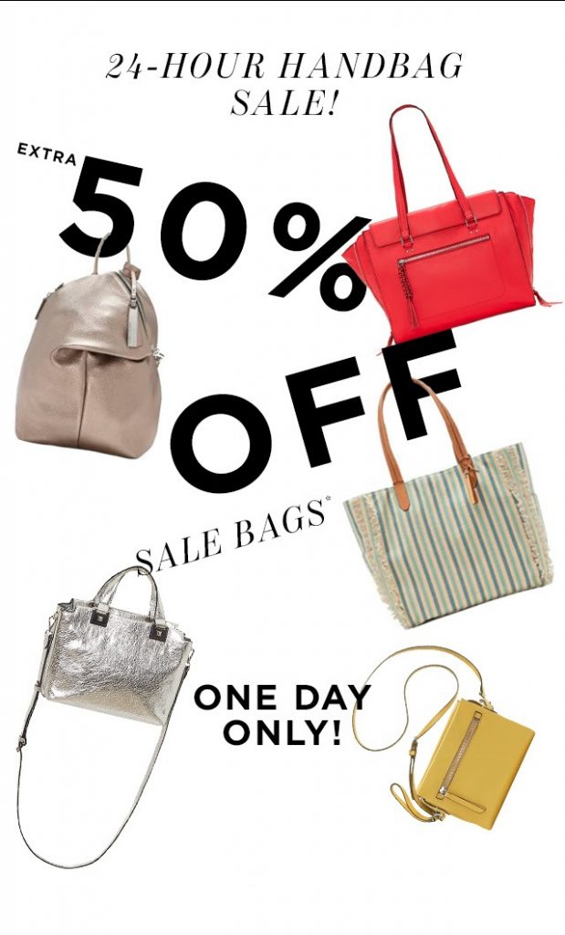 50% off already reduced Vince Camuto handbags, one day only! check out our favorite deals at mompicksprod.wpengine.com 