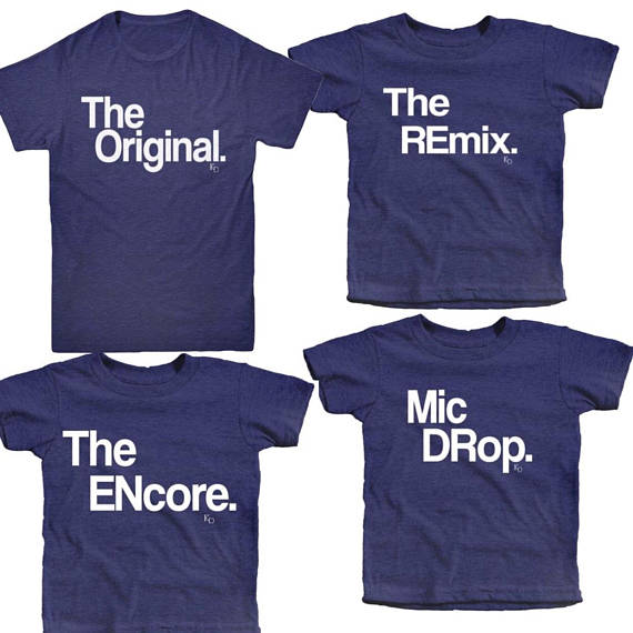 The most awesome daddy and me tees for up to three kids | KaAns Designs | Cool Mom Picks