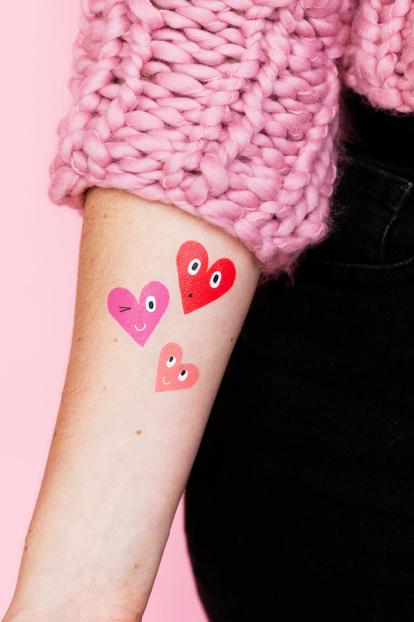 Helping kids with back to school anxiety: A temporary tattoo with the right symbol or message