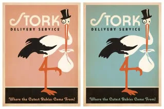 Stork calling, special delivery