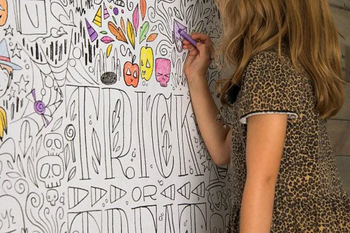 awesome giant printable Halloween coloring posters and more from Caravan Shoppe