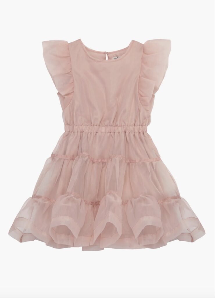 Flower girl dresses that can be worn again by little girls: Habitual Kid' affordable flutter sleeve dress
