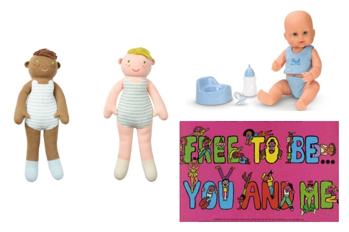 Great baby dolls for boys, in honor of Free to Be You and Me, and William…40 years later.