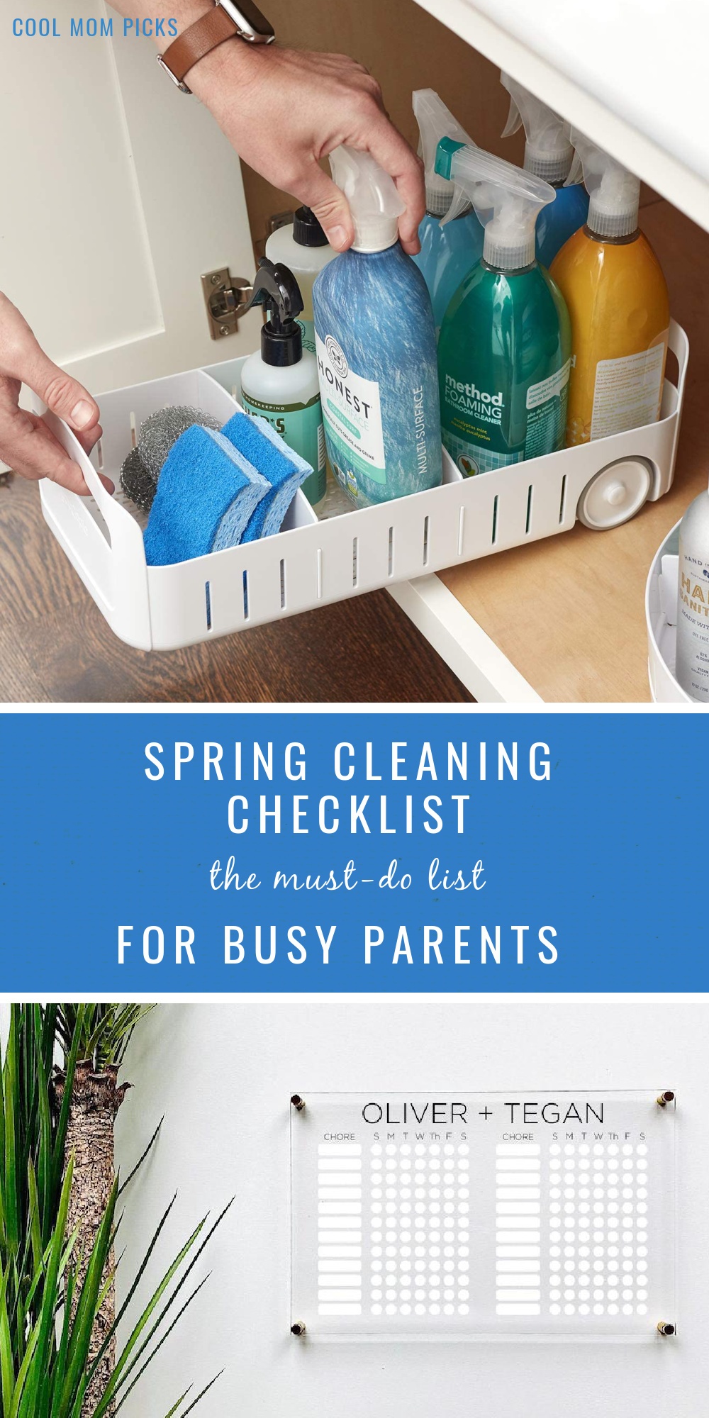 The Cool Mom Picks spring cleaning checklist for busy parents