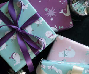 Wrapping paper so cute it should come with a frame.