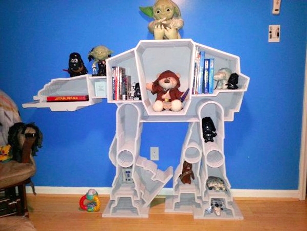 The only thing cooler than Hoth is this Star Wars book shelf