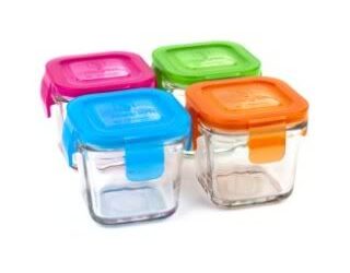 New glass baby food containers make it easy to wean off the plastic