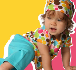 Candy-colored baby clothes, totally sugar-free