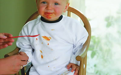 The baby bibs for full contact eaters