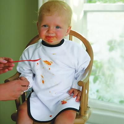 The baby bibs for full contact eaters