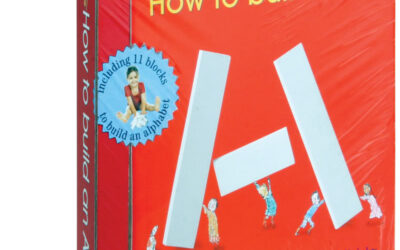 An ABC book that actually gets kids creating their own A’s, B’s and C’s. And sometimes an alien robot.