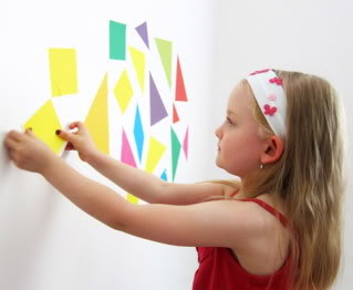 Taking tangrams to new places: Your walls