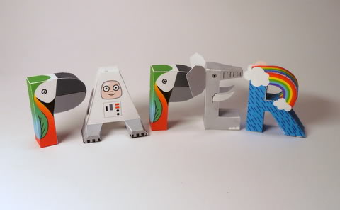 Alphabet Papercraft