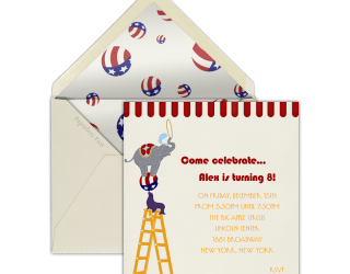 Children’s party invitations – now a piece of cake