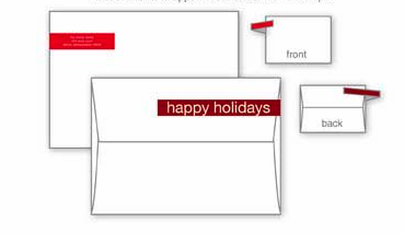 Dandy address labels for holiday cards with style