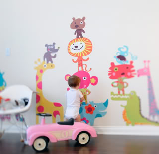 Adorable wall decals that don’t hurt your walls, your kids, or the world