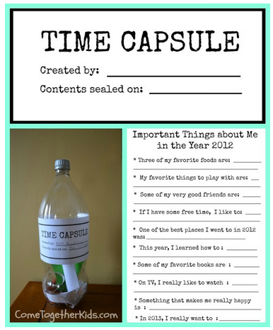 If I could save time in a bottle: creating a family time capsule