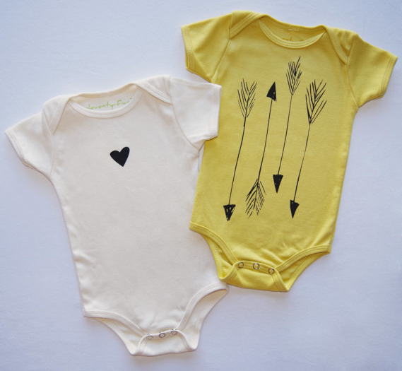 Twin sets for babies we love. Because roses are red, onesies are…mustard?