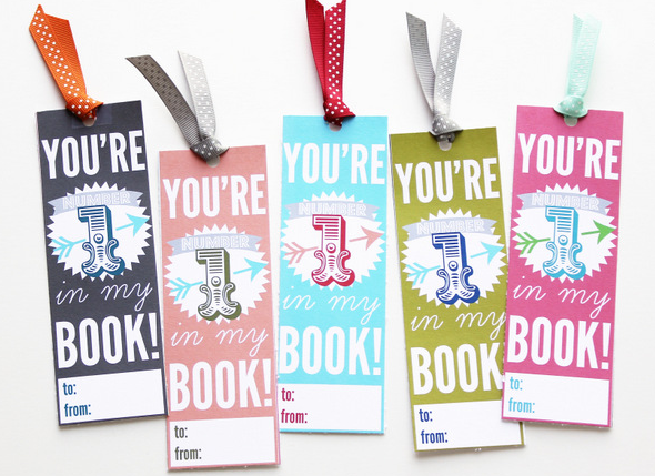 Free printable Valentines Bookmarks by Positively Splendid