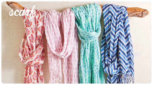 The perfect pop of color: vibrant voile scarves for almost spring