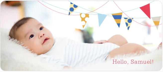 Your baby is a big deal, doesn’t the announcement deserve an extra-big card?