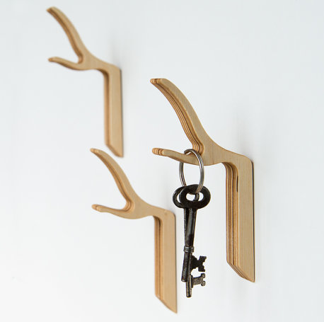 Super cool wall hooks that bring the outdoors in