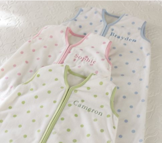 A sleepsack with your baby’s name on it. Literally.