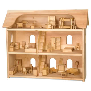 seri's wooden dollhouse