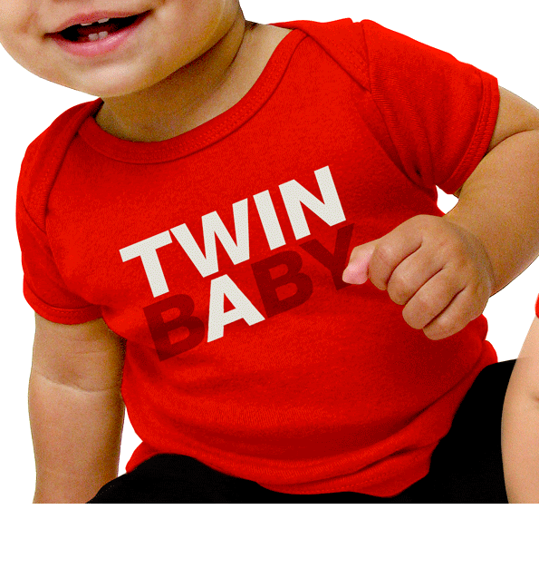 Twin sets for babies of type geeks