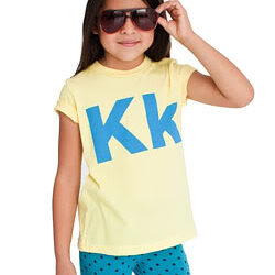 A cool new twist on the old number and letter kids’ shirts