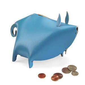 modern piggy bank
