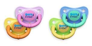 BornFree pacifiers go BPA free. Which is a pretty good trait in a pacifier if you ask us.