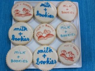 A kids’ party that gives books back.  (Plus: cookies!)