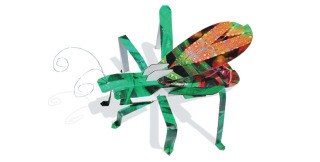 Get crafty, young grasshopper, with 3D puzzle sculptures