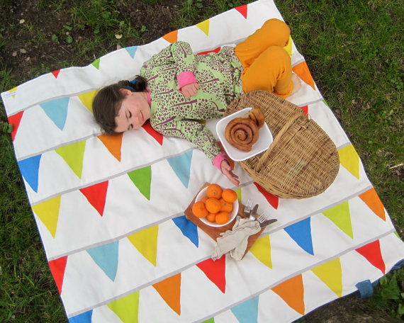 Gorgeous waterproof picnic blankets: if only they kept the rain away too.