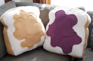 Pillow sets that go together like, well, peanut butter & jelly