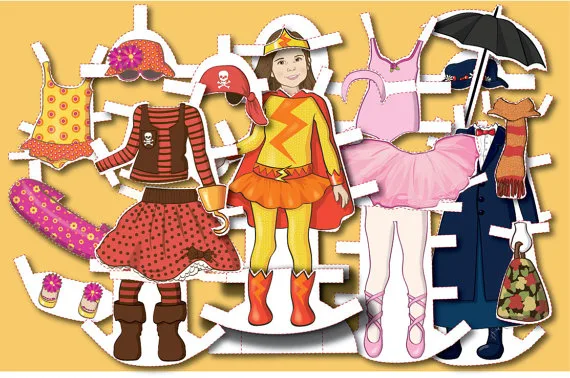 Personalized paper dolls: Coolest gift in the world. Ever.