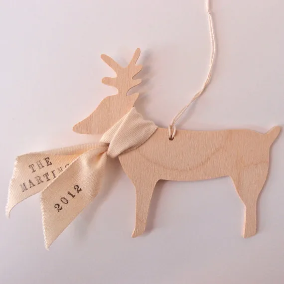 Paloma's Nest Personalized Reindeer Ornament | Cool Mom Picks