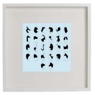 I (Lovebirds-Ostrich-Vicuna-Elephant) this print
