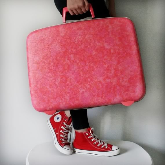 Vintage upcycled luggage makes travel fun again