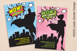 4 of the coolest superhero invitations for your little dreamer