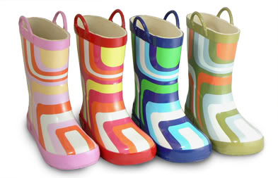 Rainboots for the 2s, 3s and 70s