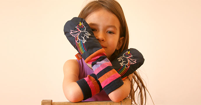 Mighty mittens that stay put so kids stay warm