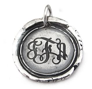 A new take on the classic monogram charm